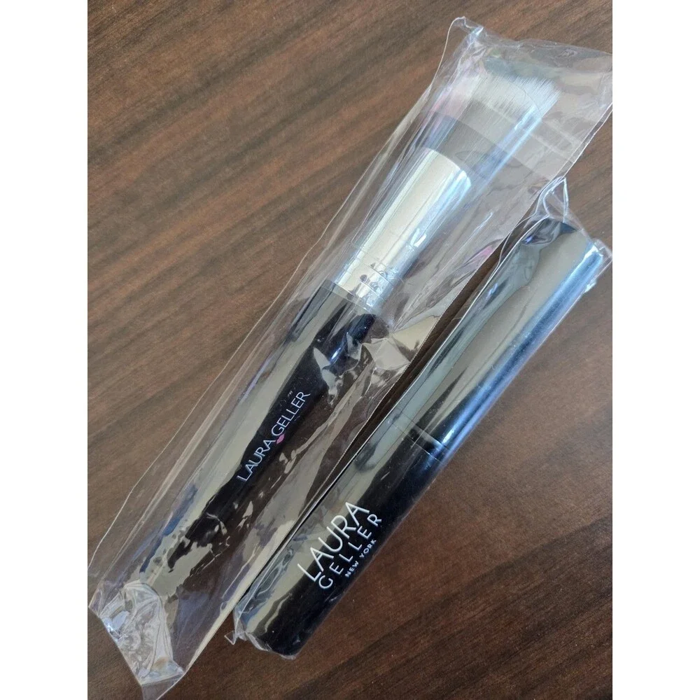 Laura Geller ANGLED contour BRUSH and Retractable Kabuki Powder Brush NEW